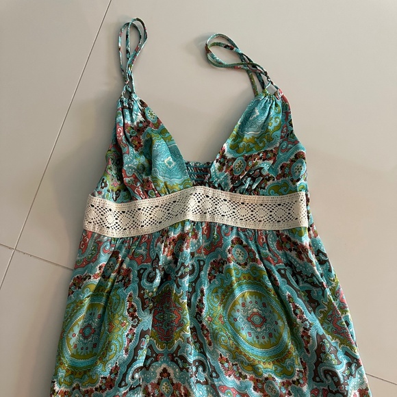 Alice & Trixie Tops - Turquoise Silk Cami